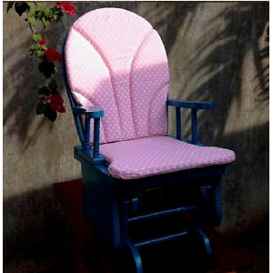 Ghế Lắc Trẻ Em - Màu Xanh : Nệm Ghế Chấm Bi